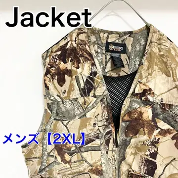 YBJ35 [US 수입] 자켓 베스트 [남성용 2XL] 브라운 외