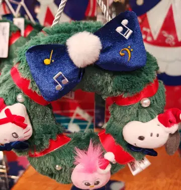 USJ 스누피 2025 크리스마스 봉제 인형 리스