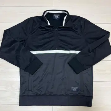 Abercrombie & Fitch 하프 지퍼 점퍼 M 블랙