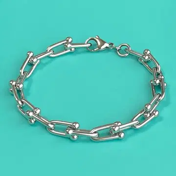 새상품 하드웨어 U체인 팔찌 스테인리스 316L 닻