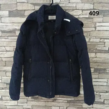 URBAN RESEARCH 후드 부착 다운 자켓 네이비