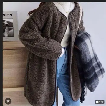 보아 자켓 여성용 L 사이즈 브라운