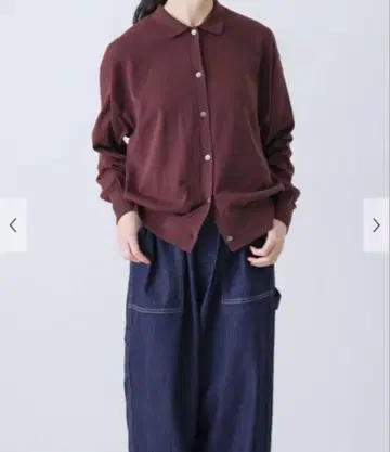 택 포함 새상품 카구레 코튼 폴로 니트 가디건 어반 리서치 도어스