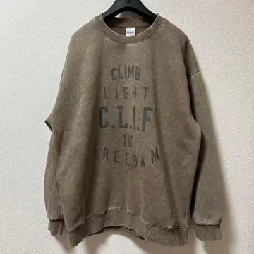 B.C STOCK 피그먼트 가공 프린트 맨투맨