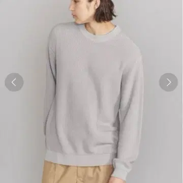 3779 [뷰티 앤 유스] 크리스프 아제 와이드 형태 니트 M 남성용