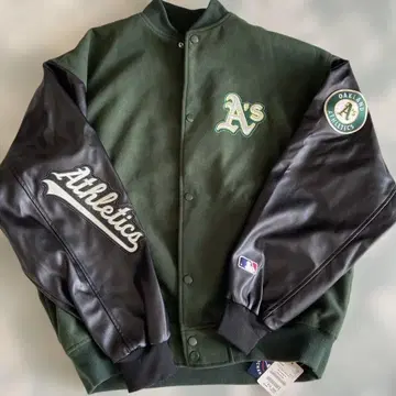 MLB 바시티 자켓 그린 PUBLUX