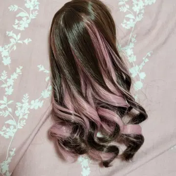 인형 가발 딜러님 핑크 브라운 투톤 컬러 9인치