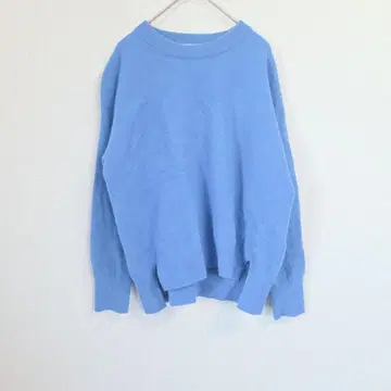 EMMACULATE 니트 스웨터 울 100% 블루 파랑 일본제