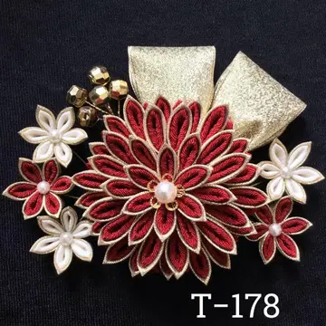 츠마미자이쿠 머리 장식 결혼식 성인식 졸업식 사전 촬영