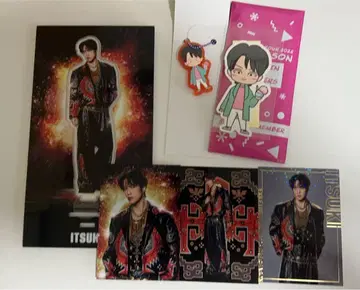 후지와라 이츠키 아크릴 스탠드 키링 포토 카드