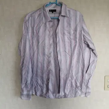 MICHEL KLEIN homme 스트라이프 긴팔 셔츠 48