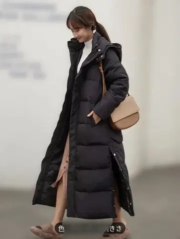 [ 미사용 새상품 ] 블랙 롱 다운 자켓 L 사이즈