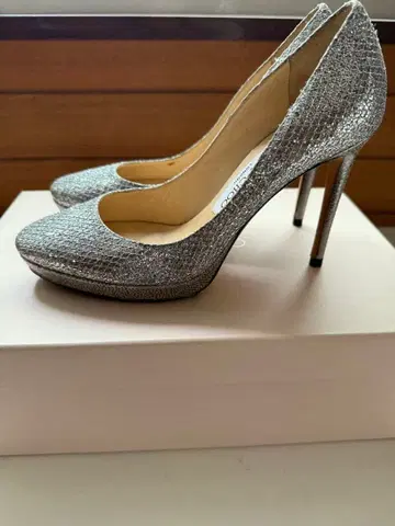 JIMMY CHOO 펌프스 36 샴페인 글리터