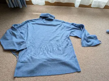 블루 하이넥 스웨터 9호