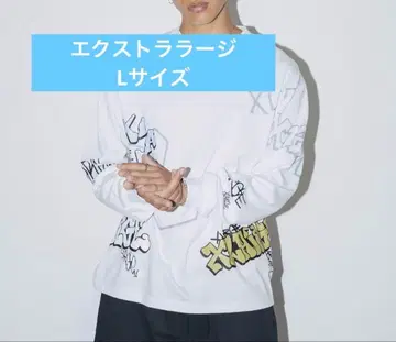 X-Large 엑스라지 그래피티 프린트 화이트 롱 슬리브