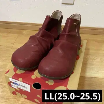 미사용 새상품 2ball 츠볼 숏부츠 다크 레드 LL