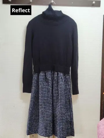 리플렉트 네이비 터틀넥 원피스 사이즈 9[FF]