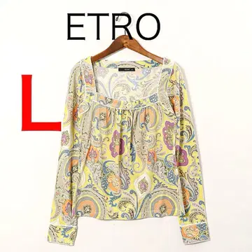 H3363 에트로 스퀘어 넥 페이즐리 무늬 긴팔 셔츠