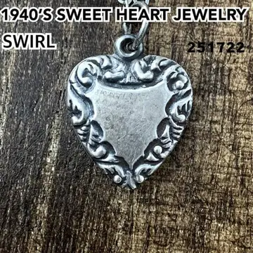 스위트하트 주얼리 SWIRL 소용돌이 실버 빈티지 목걸이