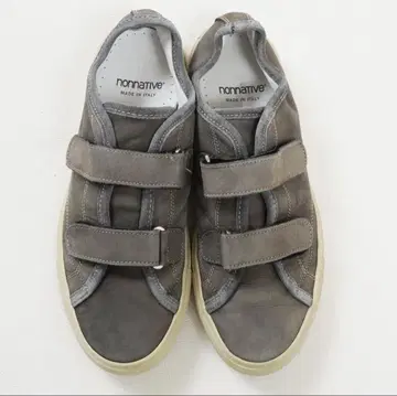 nonnative 그레이 벨크로 가죽 스니커즈 41(265mm)