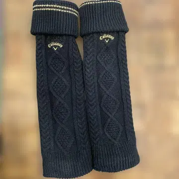 Callaway 블랙 케이블 짜임 레그 워머