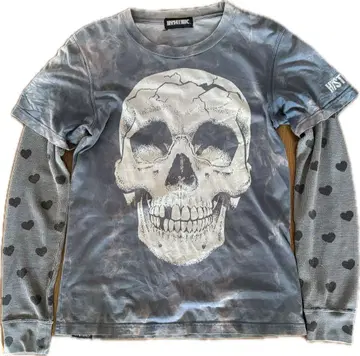 hysteric glamour 00s 레이어드 롱T 스컬 아카이브