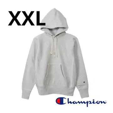 Champion 리버스 위브 후드티 XXL 그레이 파랑 택