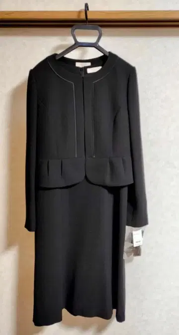 [미착용 새상품] 예복 상복 블랙 포멀 오분 소매 원피스 13호