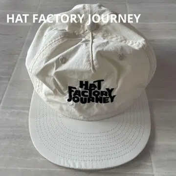 HAT FACTORY JOURNEY 캡 자수 로고 화이트