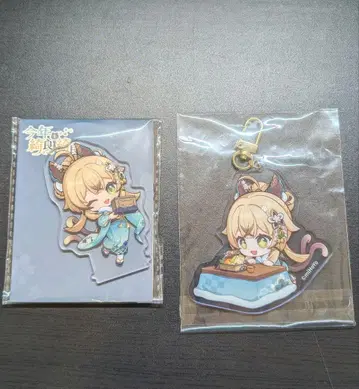 [새상품] 원신냥냥 특급 배송 시리즈 아크릴 스탠드 & 키링 세트 키라라