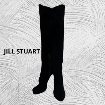 새상품급 [ JILL STUART ] 블랙 리본 롱 부츠 23.5