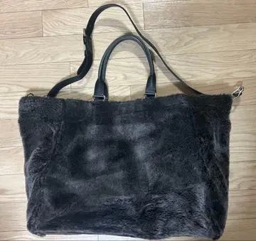 콜한 브라운 퍼 숄더백 2웨이백