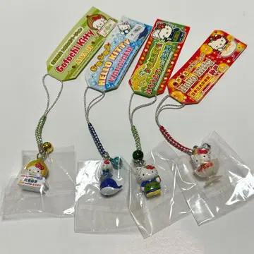 [ 한정판 ] 헬로키티 스트랩 4개 세트