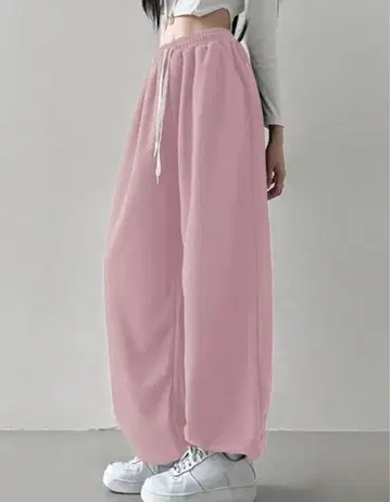 XXL K-스타일 스웨트 팬츠 핑크 빅 사이즈 달복 y2k 바지