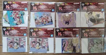 드래곤볼 플레이크 프리즘 스티커 8장 세트