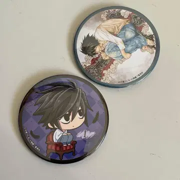 데스노트 L 엘르 캔뱃지 2개 DEATH NOTE