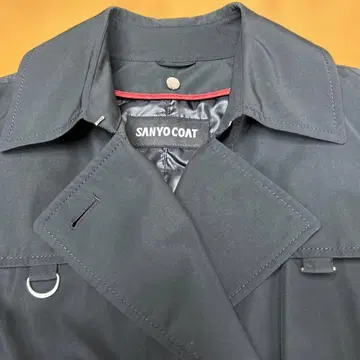 SANYO COAT 네이비 트렌치코트