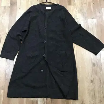 그린 grin 울 100% 자켓 그레이 가디건