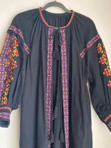 freada 자수 프론트 오픈 원피스