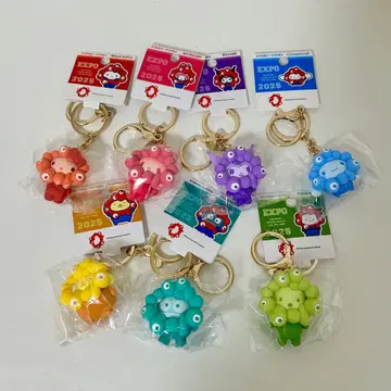 산리오 미야쿠미야쿠 최애 컬러 키링 간사이 만박 컴플리트 7종
