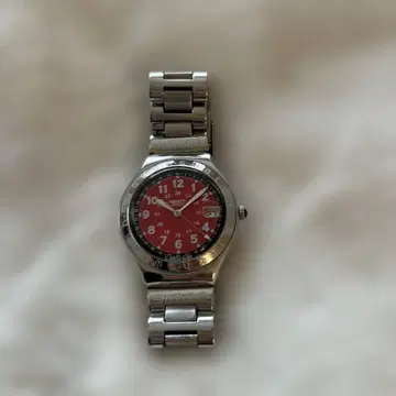 Swatch 쿼츠 손목시계 레드