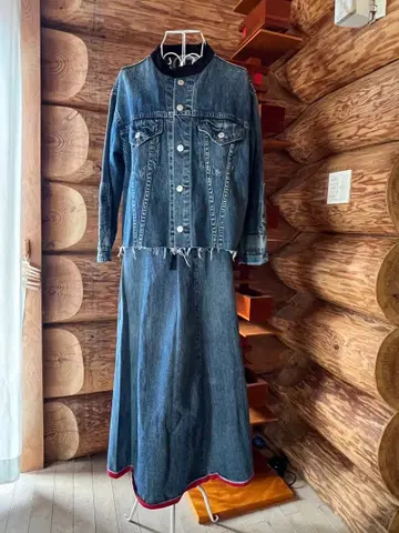 고투 할리우드 데님 셋업 ( 상하의 사이즈 다릅니다 )