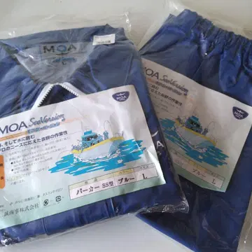 MOA Sea Version 낚시 수트, 카파 우의, L 블루 상하의
