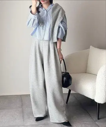 classical elf 코쿤 실루엣 종이상자 소재 와이드 팬츠