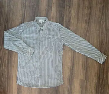[ 새상품급 ] LACOSTE 스트라이프 긴팔 와이셔츠
