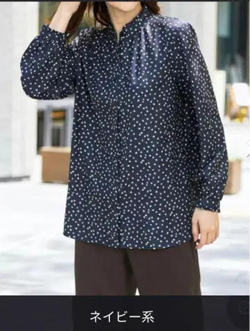 프릴 카라 블라우스