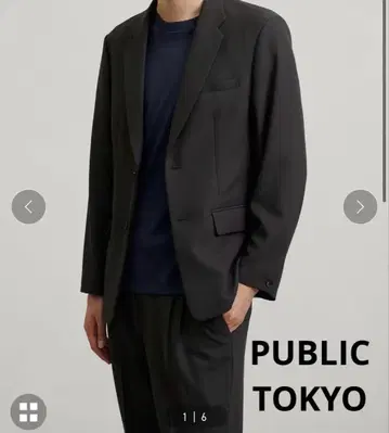 [ PUBLIC TOKYO ] GR 트윌 슬림 자켓