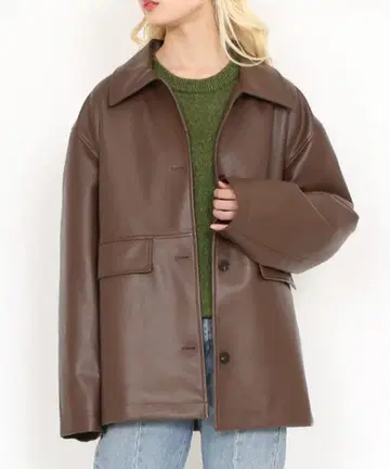 punyus 인조 가죽 카 자켓 사이즈 4