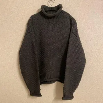 URBAN RESEARCH 니트 하이넥 흑먹색