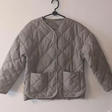 UNIQLO 퍼프 테크 릴랙스 자켓 XS 베이지